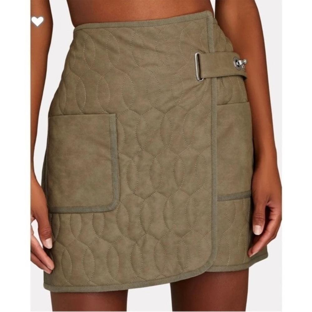 Jonathan Simkhai Melissa Faux Leather Wrap Skirt